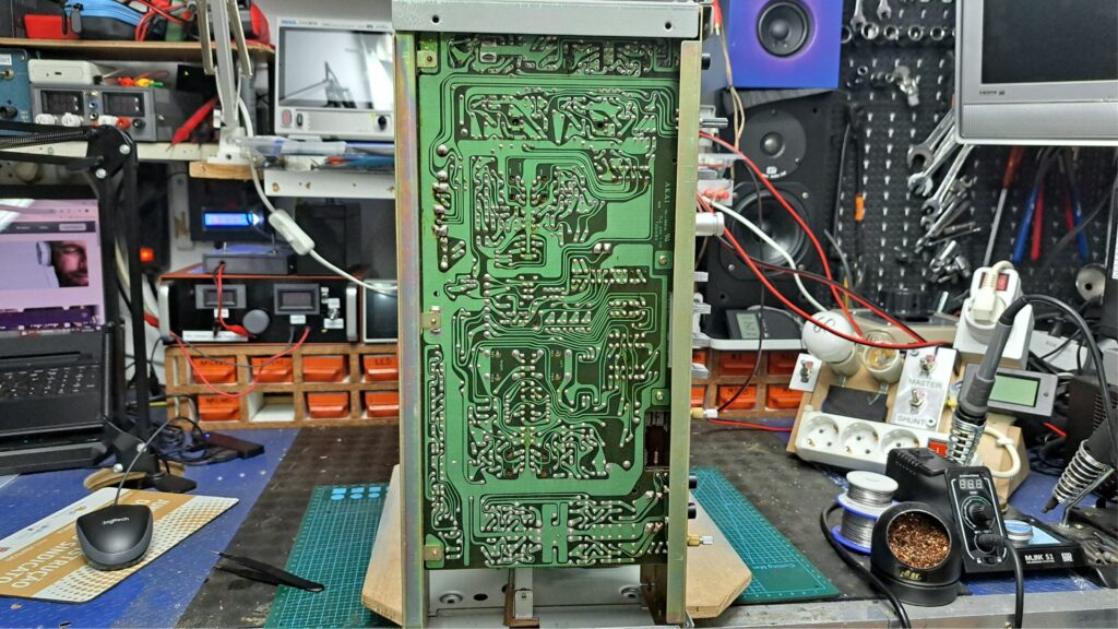Placa de pre-amplificação do leitor de bobines Akai GX636