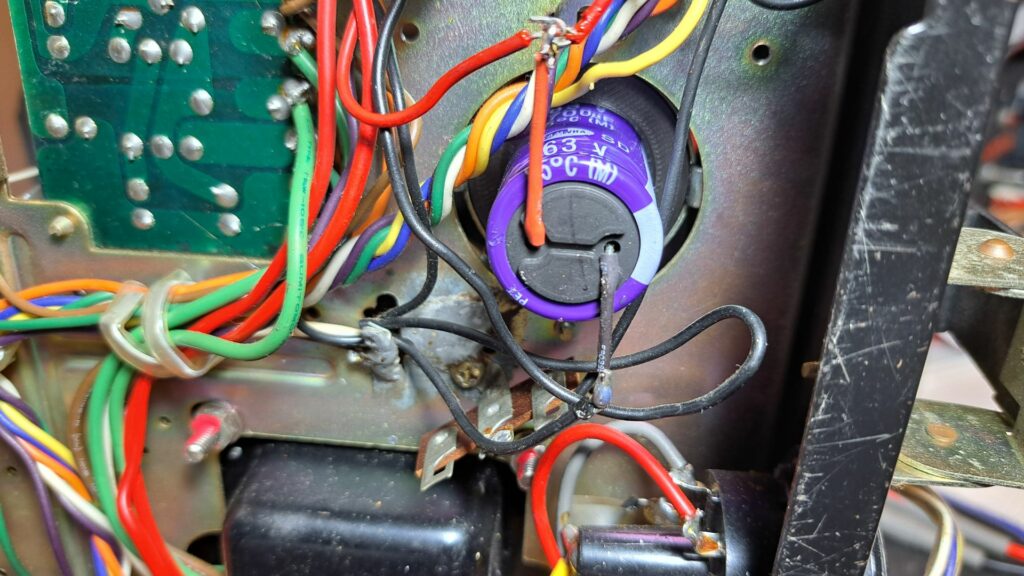 Condensador de filtragem do Recetor Pioneer SX-770