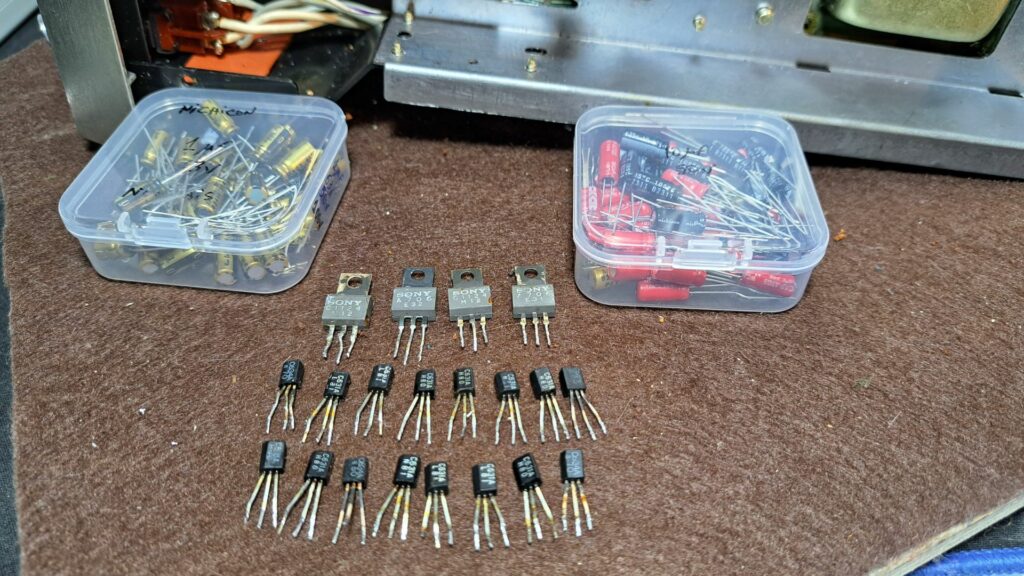 Substituição dos transístores do Recetor Sony STR-6046