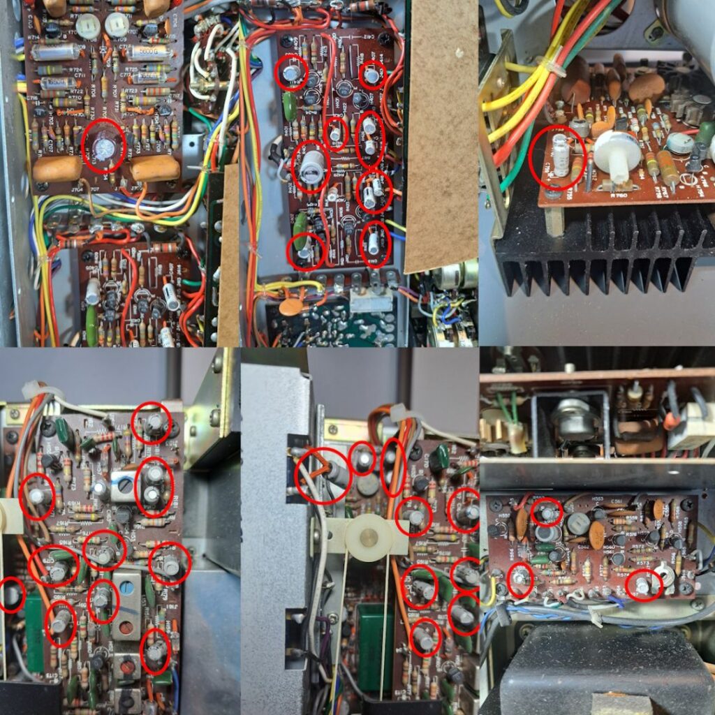 Condensadores do Recetor Marantz 2270