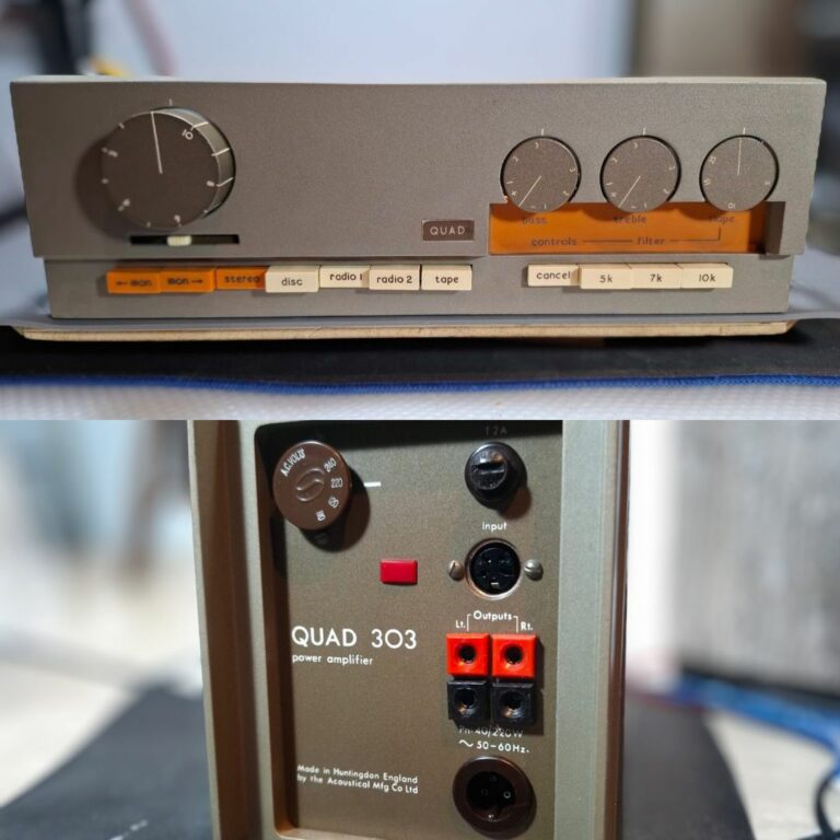 Pré-amplificador Quad 33 e Amplificador Quad 303