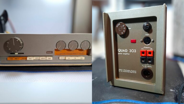 Pré-amplificador Quad 33 e Amplificador Quad 303